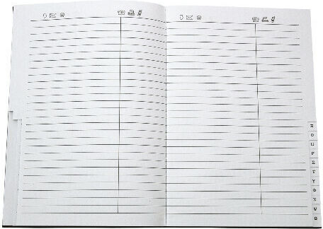 Groovy Phone Directory 48 Pages Black 9x12.5cm (Μiscellaneous colours)