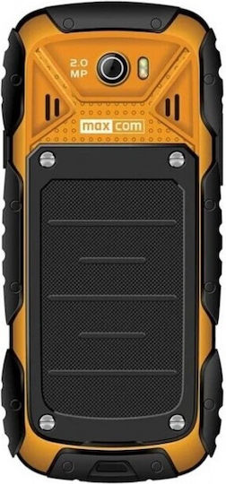 MaxCom Strong MM920L Single SIM Resistant Mobile with Buttons (English Menu) Orange