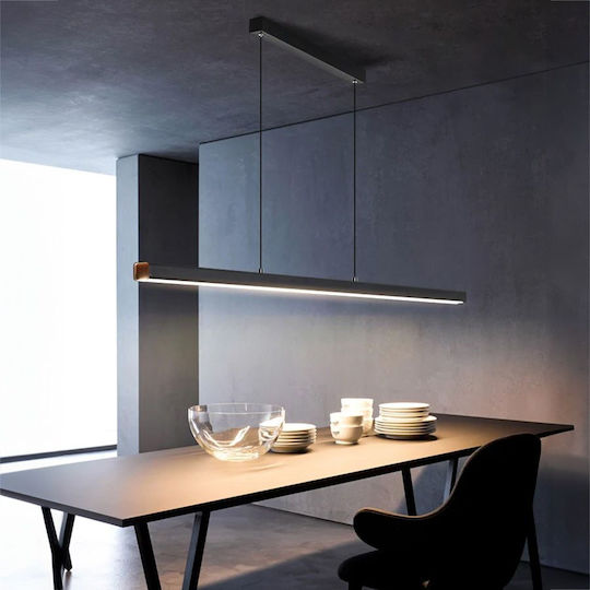 Toolight Κρεμαστό Φωτιστικό Μαύρο LED 80x120εκ.
