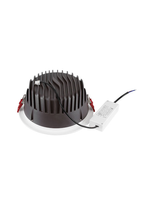 GloboStar Кръгла Вграден LED Панел 42W с Неутрално бяло Светлина 4500К 22см.