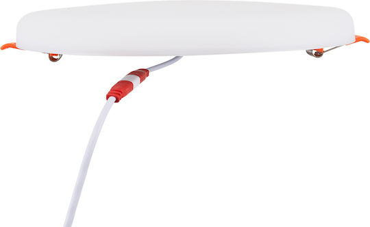GloboStar Στρογγυλό Χωνευτό LED Panel 33W με Θερμό Λευκό Φως 2700K 20.5εκ.