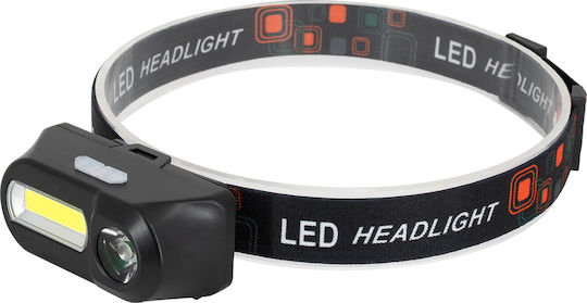 GloboStar Rechargeable Headlamp LED Dual Function with Maximum Brightness 2500lm XML2 Black