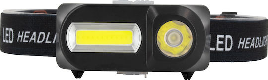 GloboStar Rechargeable Headlamp LED Dual Function with Maximum Brightness 2500lm XML2 Black