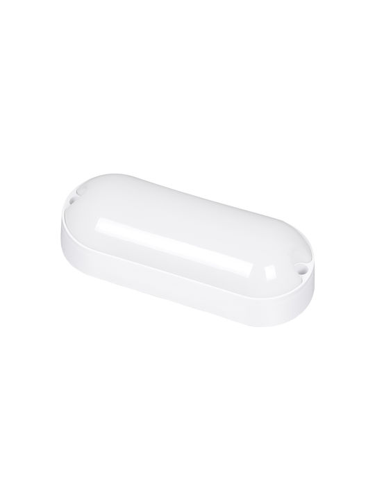 GloboStar Homie Επιτοίχια Εξωτερική Πλαφονιέρα LED IP65 11W με Θερμό Λευκό Φως 17x7x4.5εκ.