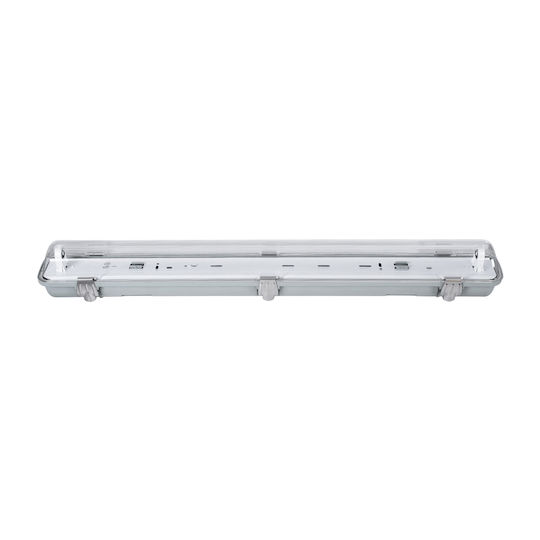 GloboStar Lichtleiste Einseitiges Außenbereich mit 1 Platz für LED-Lampe T8 60cm