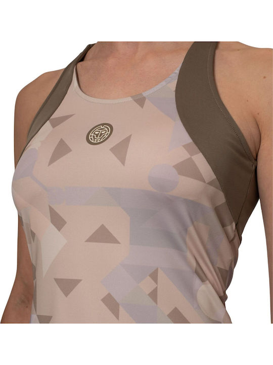 Bidi Badu W1580032-BG Women's Beige Tennis Top