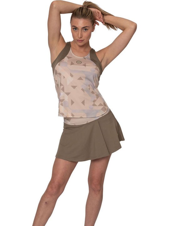 Bidi Badu W1580032-BG Women's Beige Tennis Top