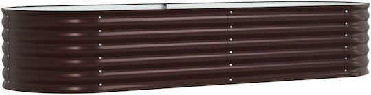 vidaXL Pot Metallic Brown 240x80x44cm.