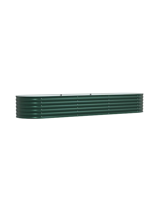 vidaXL Pot Metallic Green 320x80x44cm.