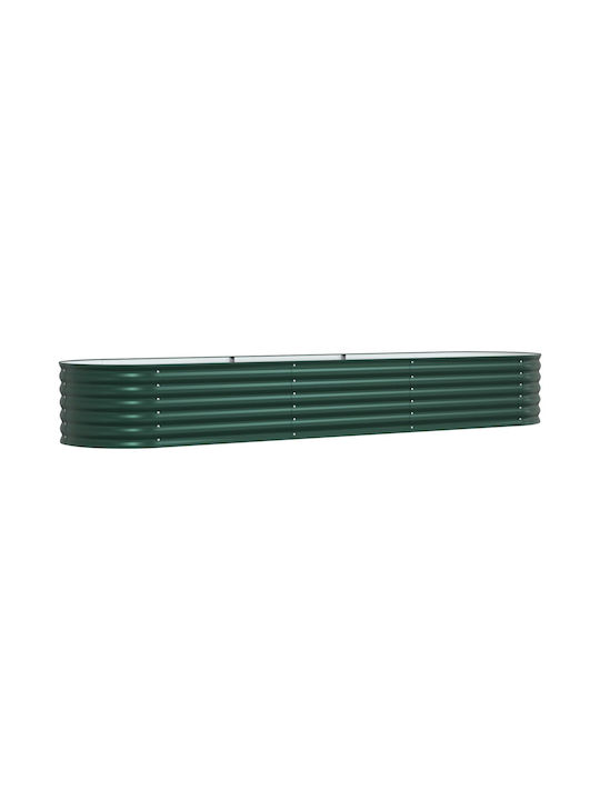 vidaXL Pot Metallic Green 320x80x44cm.