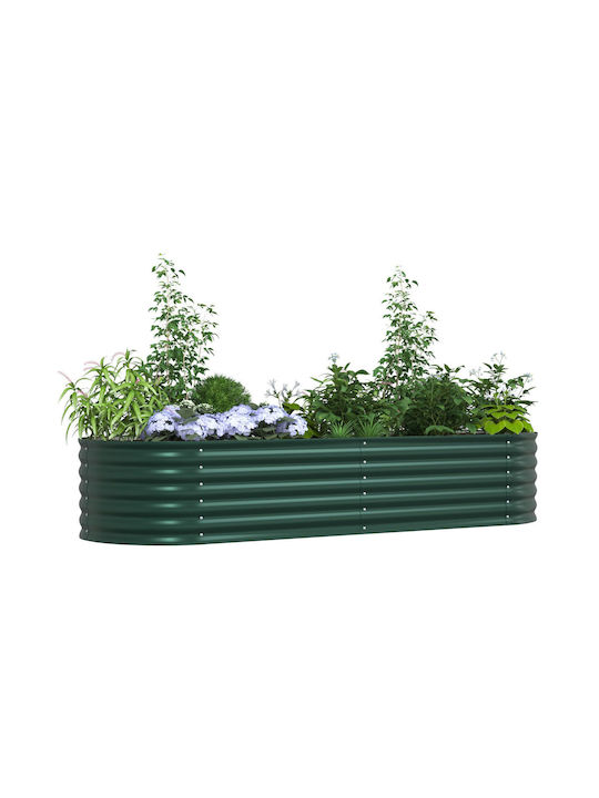 vidaXL Topf Metallisch Green 240x80x44cm.