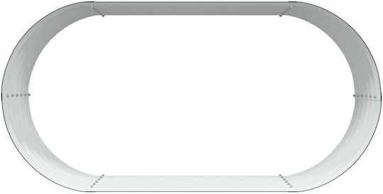 vidaXL Γλάστρα Μεταλλική Καφέ 160x80x44εκ.