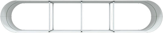vidaXL Ghiveci Metal Verde 400x80x81cm.