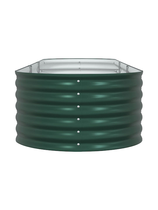vidaXL Pot Metallic Green 320x80x44cm.