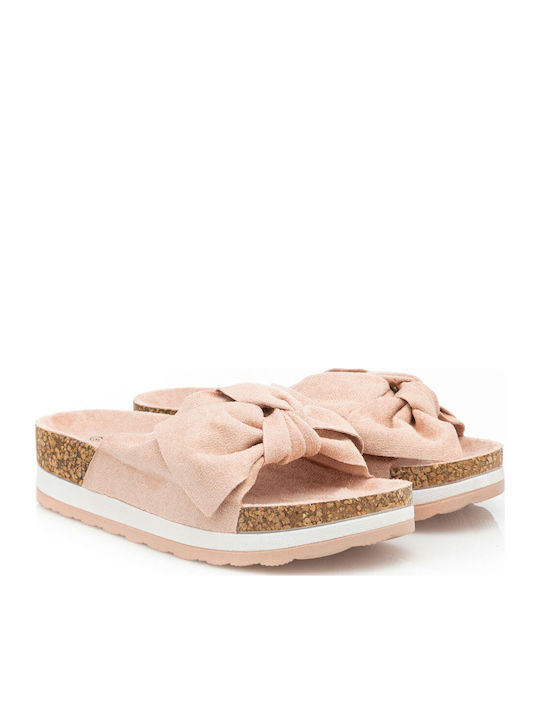 Sandale Casual Damă Flatforme Roz
