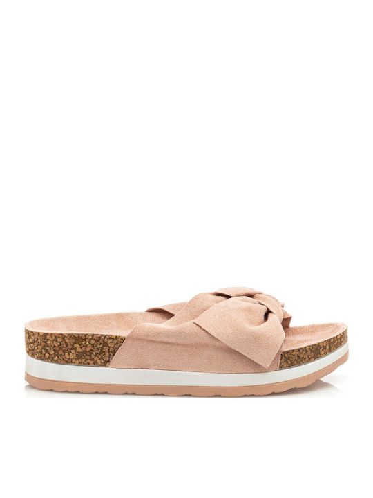 Sandale Casual Damă Flatforme Roz