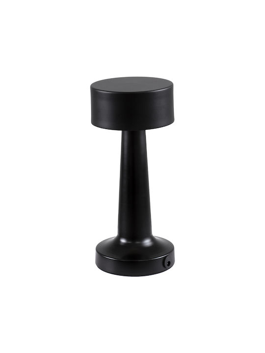 GloboStar Bella Plastic Table Lamp LED with Black Shade and Base
