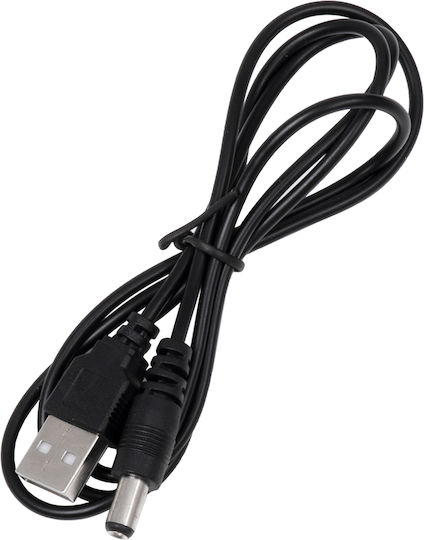 GloboStar Bella Plastic Table Lamp LED with Black Shade and Base