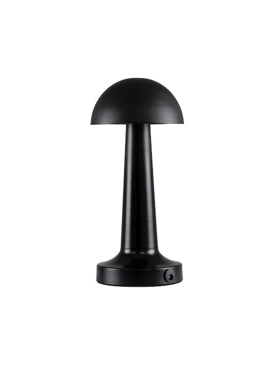 GloboStar Coco Metal Table Lamp LED with Black Shade and Base