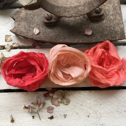 Set de 3 Panglici Vintage Old Rose