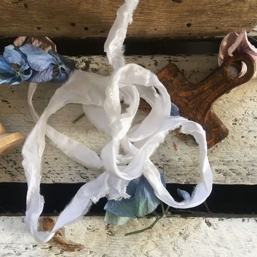 Κορδέλα Old Vintage White 1,2m