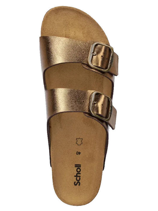 Josephine Women's Flat Sandals Anatomic in Gold Color