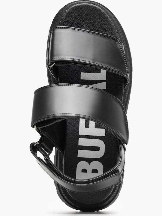 Flache Sandalen für Damen Flatforms in Schwarz Farbe