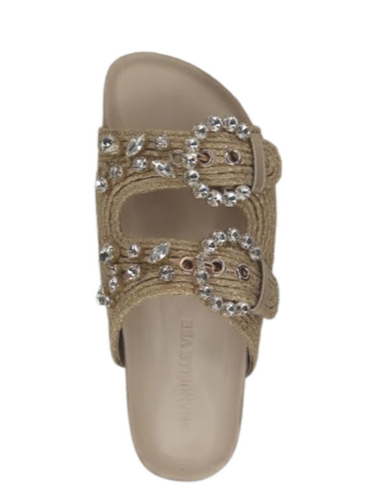 Women's Flat Sandals Beige