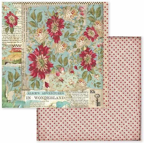 Hârtie pentru scrapbooking 10 buc Stamperia Alice