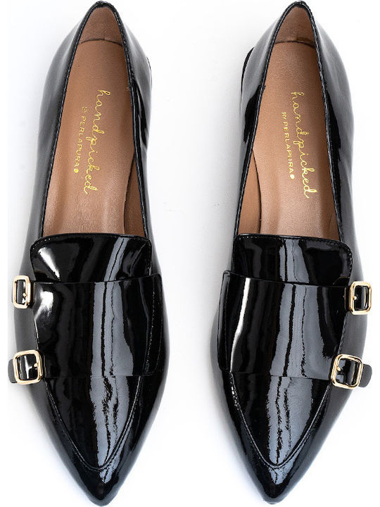 Λουστρίνι Γυναικεία Loafers σε Μαύρο Χρώμα