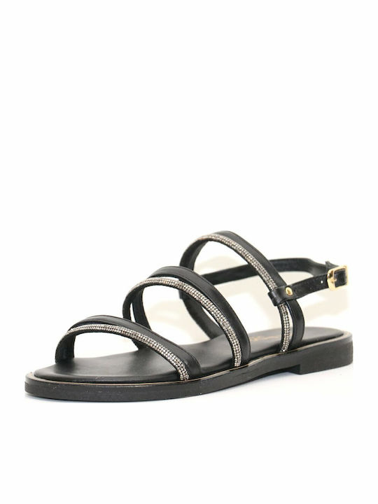 Sandale Casual Damă de Piele Negru