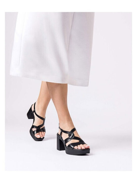 Leather Sandals Black