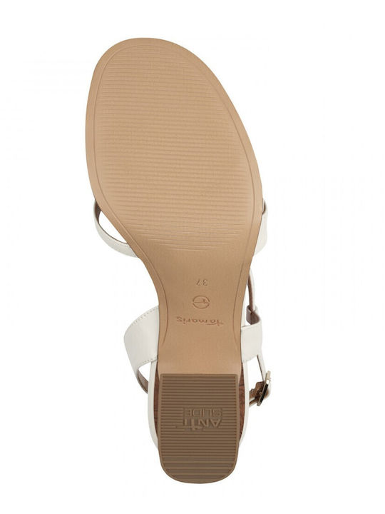 Leather Sandals White