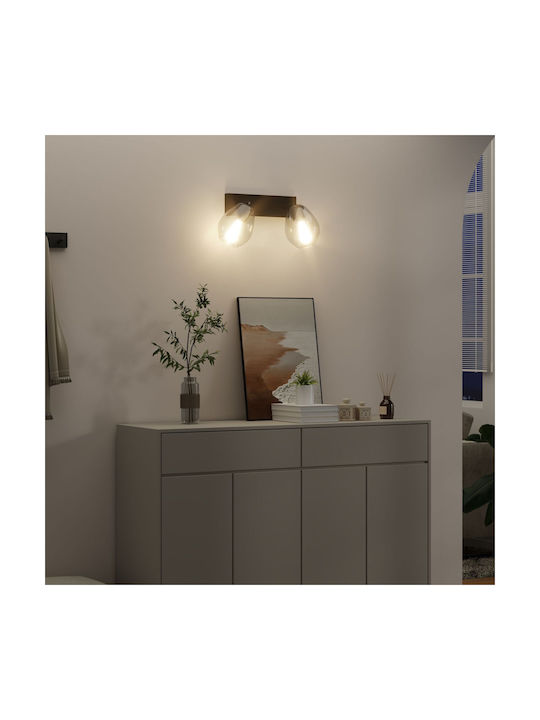 vidaXL Deckenleuchte 33cm Gray mit Fassung E27