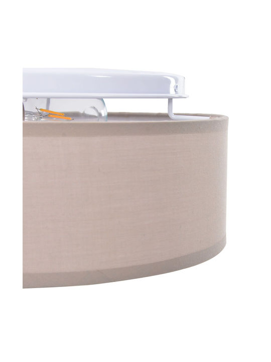 vidaXL Mount Ceiling Light 38cm Brown with E27 Lamp Adapter