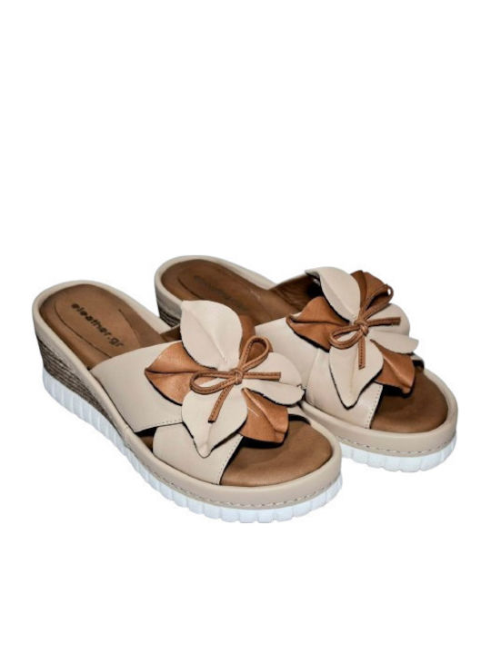 Anatomic Women's Leather Platform Shoes Tabac Brown