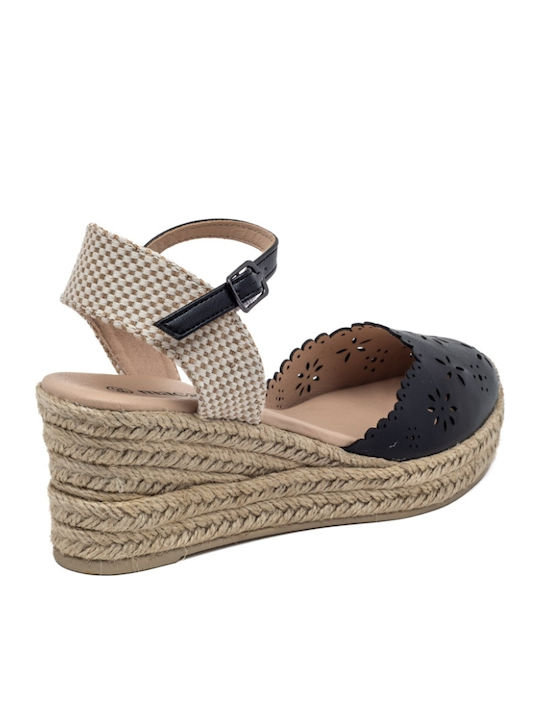 Women's Platform Espadrilles Black