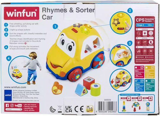 Winfun Jucărie de Sortare a Formelor cu Muzică, Lumină și Sunete pentru 12++ Luni