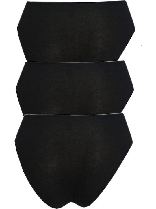 Midi Femei Slip 3Pack Negre