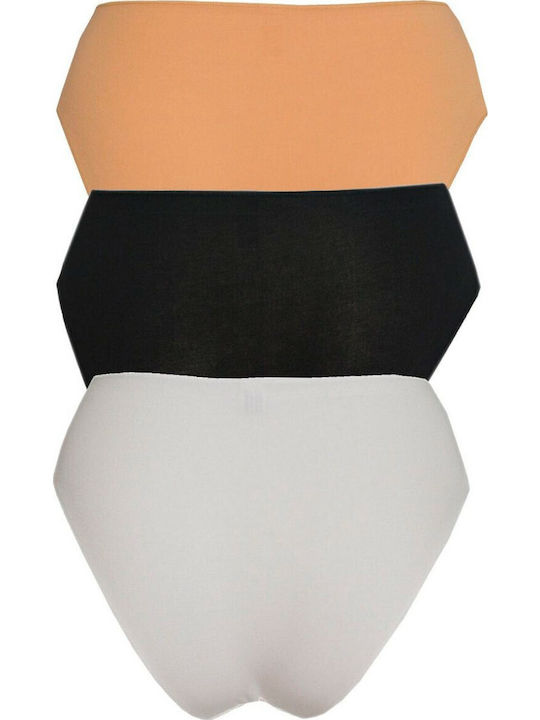 Femei Slip 3Pack White/black/beige