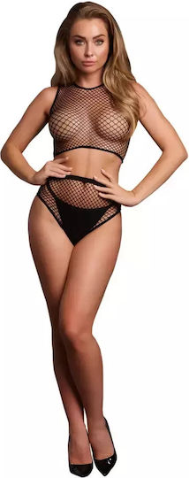 Le Désir Sexy Σετ Εσωρούχων Διχτυωτό Μαύρο