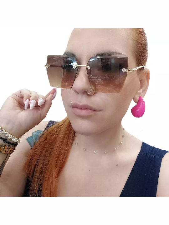 Sunglasses Πολύχρωμα with Acetate Frame & Gold Lens Sunglasses Πολύχρωμα with Acetate Frame & Gold Lens