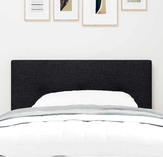 vidaXL Stoff-Kopfstütze für Betten Schwarz 100x88cm