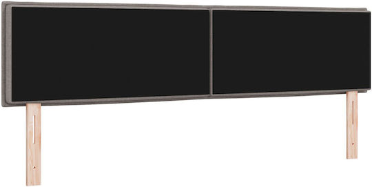 vidaXL Klappbar Bett Kopfteil aus Stoff in Braun Farbe 80x7x78cm