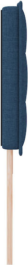 vidaXL Fabric Bed Headboard Blue 180x78cm