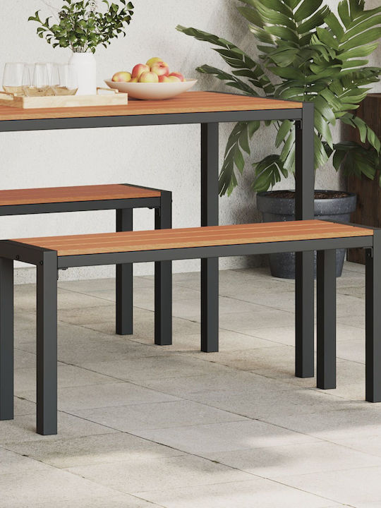 Bench Outdoor Wooden 100x28x45cm