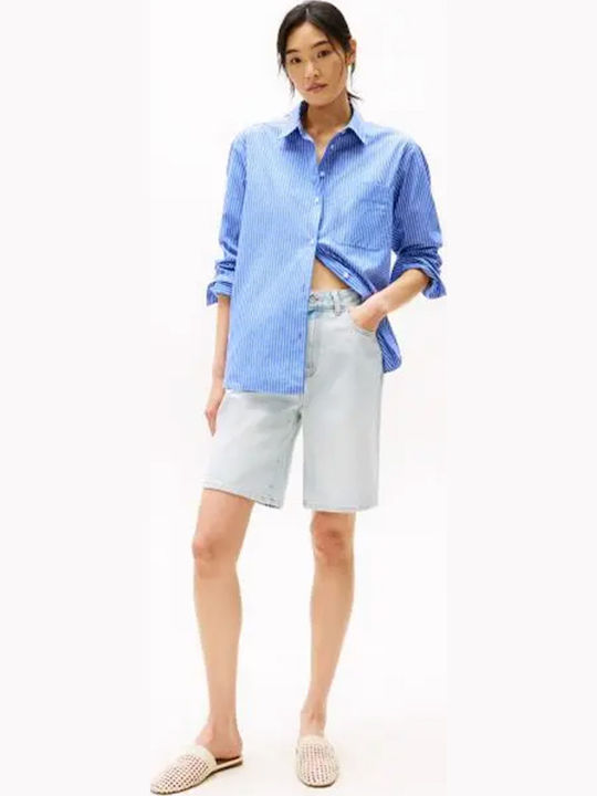 Women's Bermuda Shorts Jean Light Blue