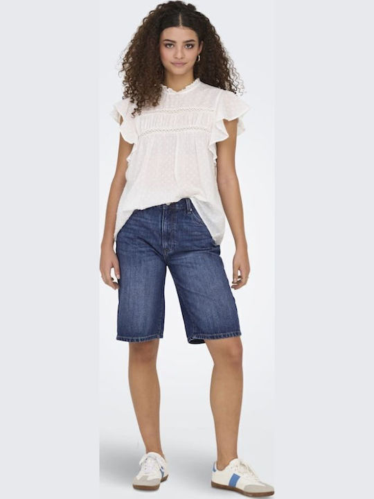 Damen Bermuda Jean Dark Blue