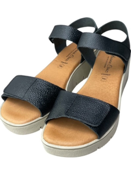 Anatomic Women's Leather Platform Shoes Black