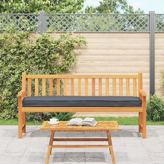 vidaXL Wasserdichtes Sitzbank-Kissen Palette Anthrazit 40x200cm